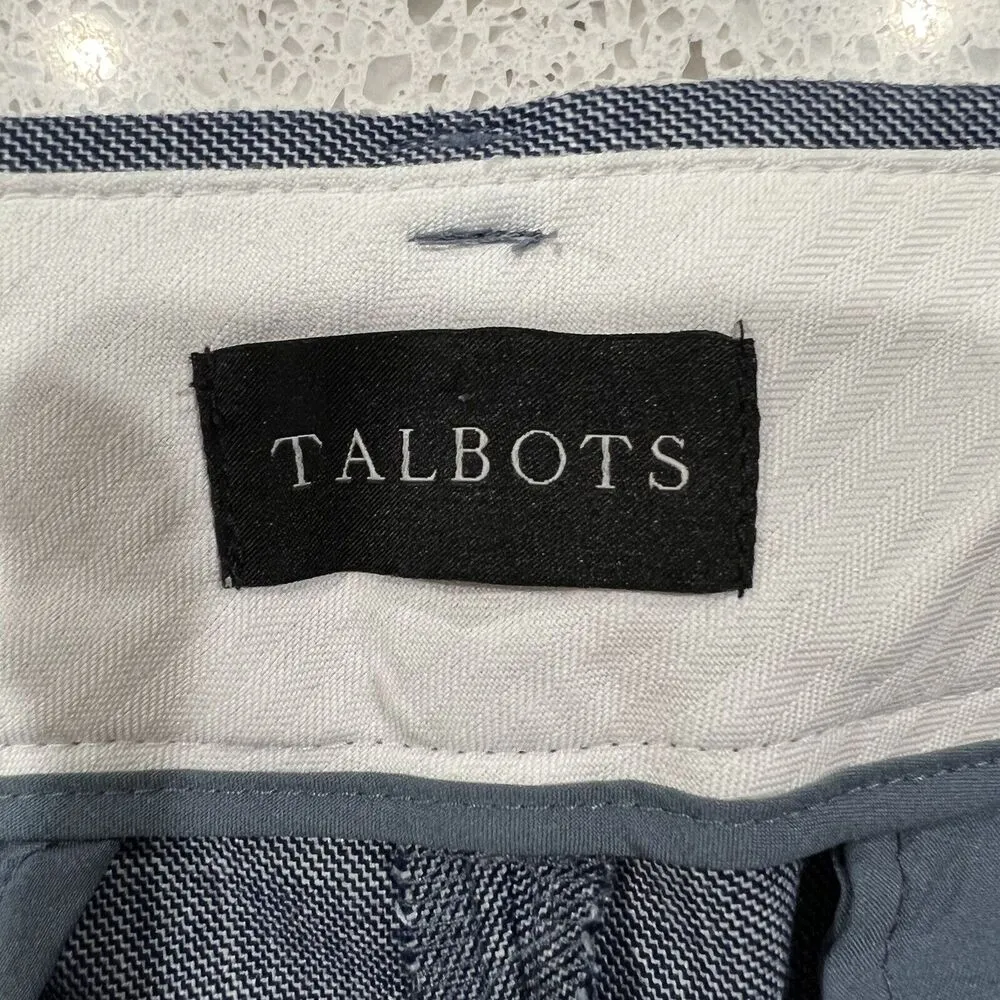 Talbots Sz 12 Hampshire Ankle Pants in Sharkskin Women’s Straight Leg High Rise - Image 4