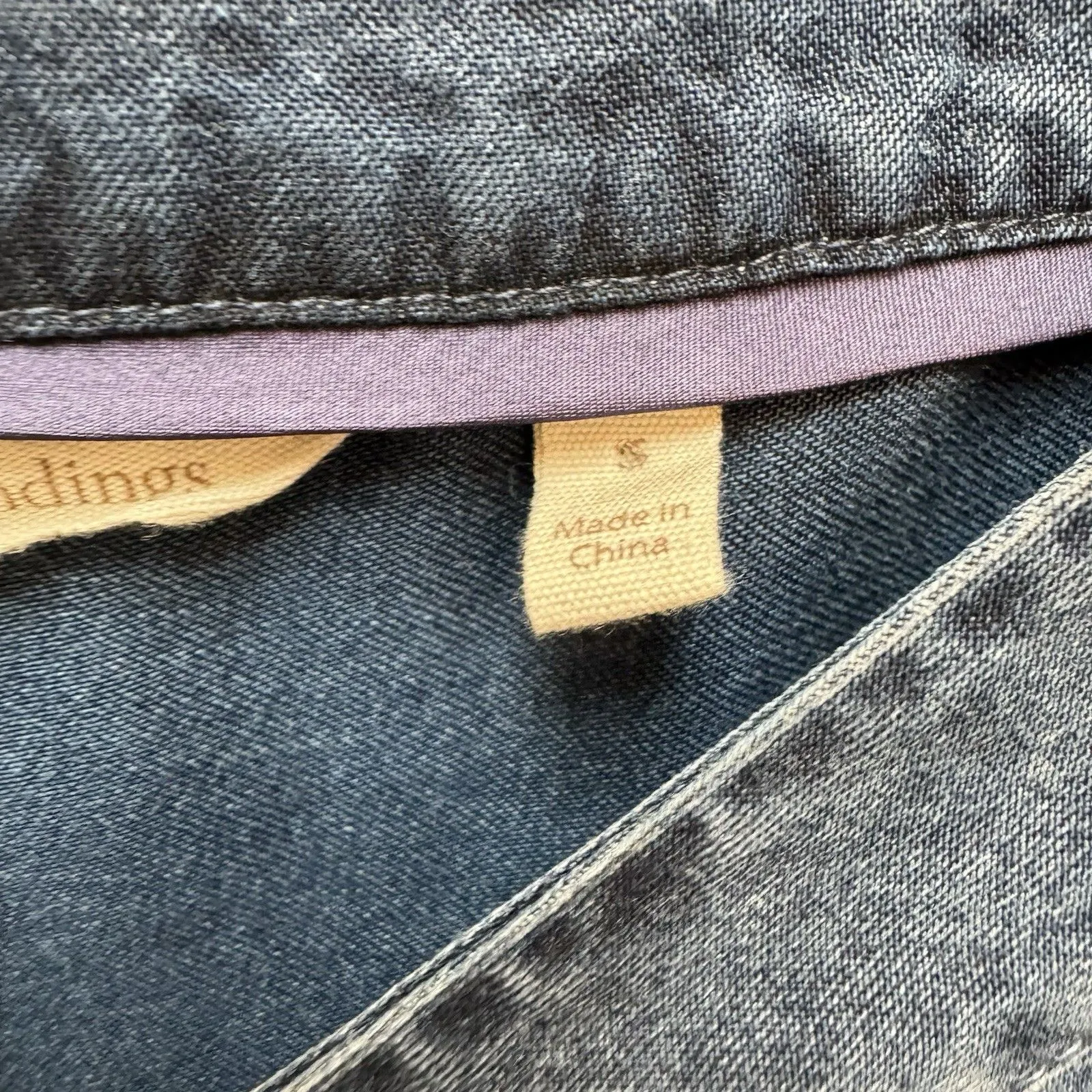 Soft Surroundings Positano Getaway V Neck Shift Dress Sz S Chambray Denim Tencel - Image 5