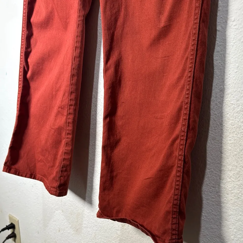 Levi's Orange Ankle Cropped Pants with Structured Fabric - Image 5