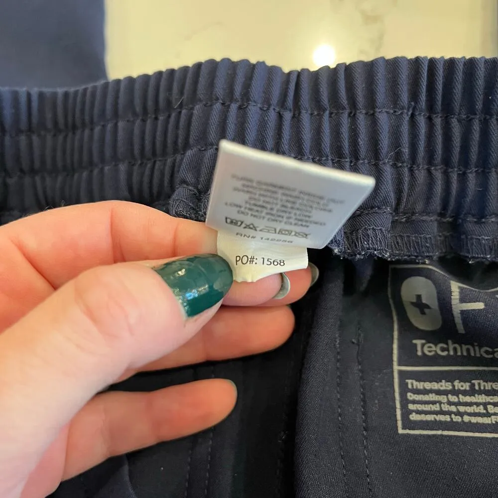 Figs Yola Skinny Scrub Pants Navy Size Small - Image 7