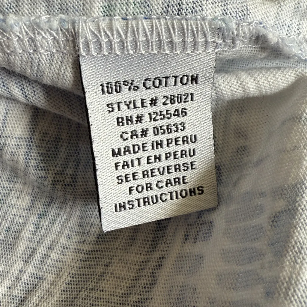 Habitat Women’s Sz Small Blue Printed Shirt Cotton Tunic Loose Fit - Image 6