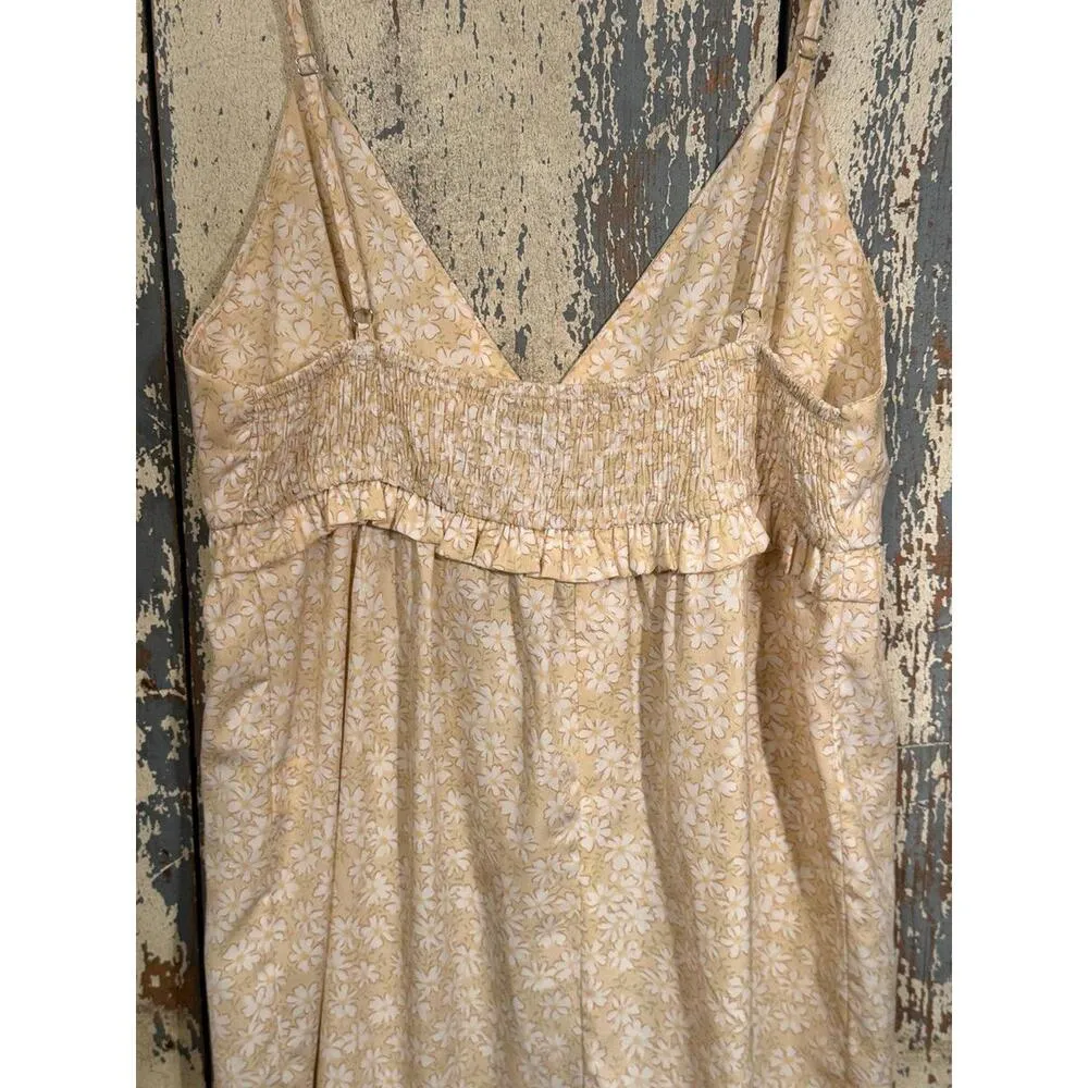Paper Moon Yellow Floral Romper, size Large - Image 3