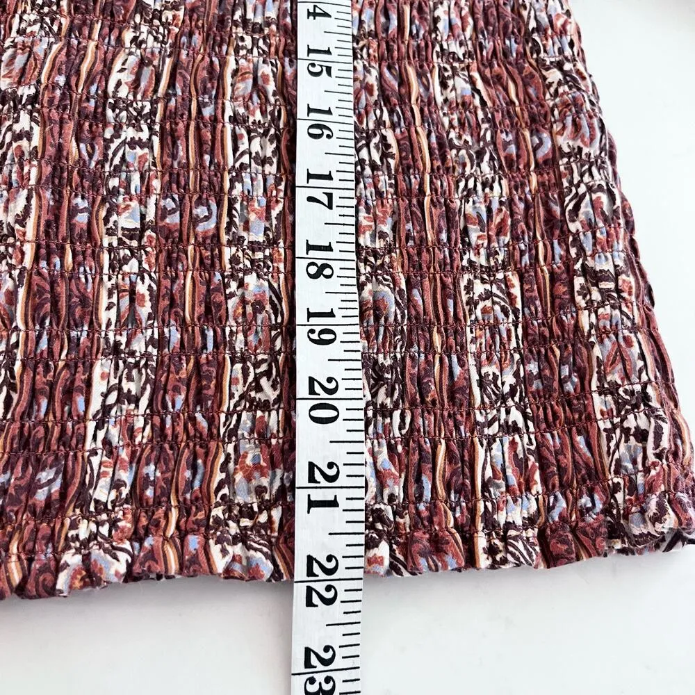 Marie Oliver Glennon Mock Neck Long Sleeve Top in Sedona Stripe Size Medium - Image 10