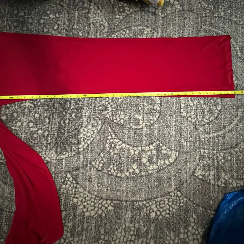 Norma Kamali NWT Timeless Women’s S Burgundy Wine Stretch Pull On Wide Leg Pants - Image 5