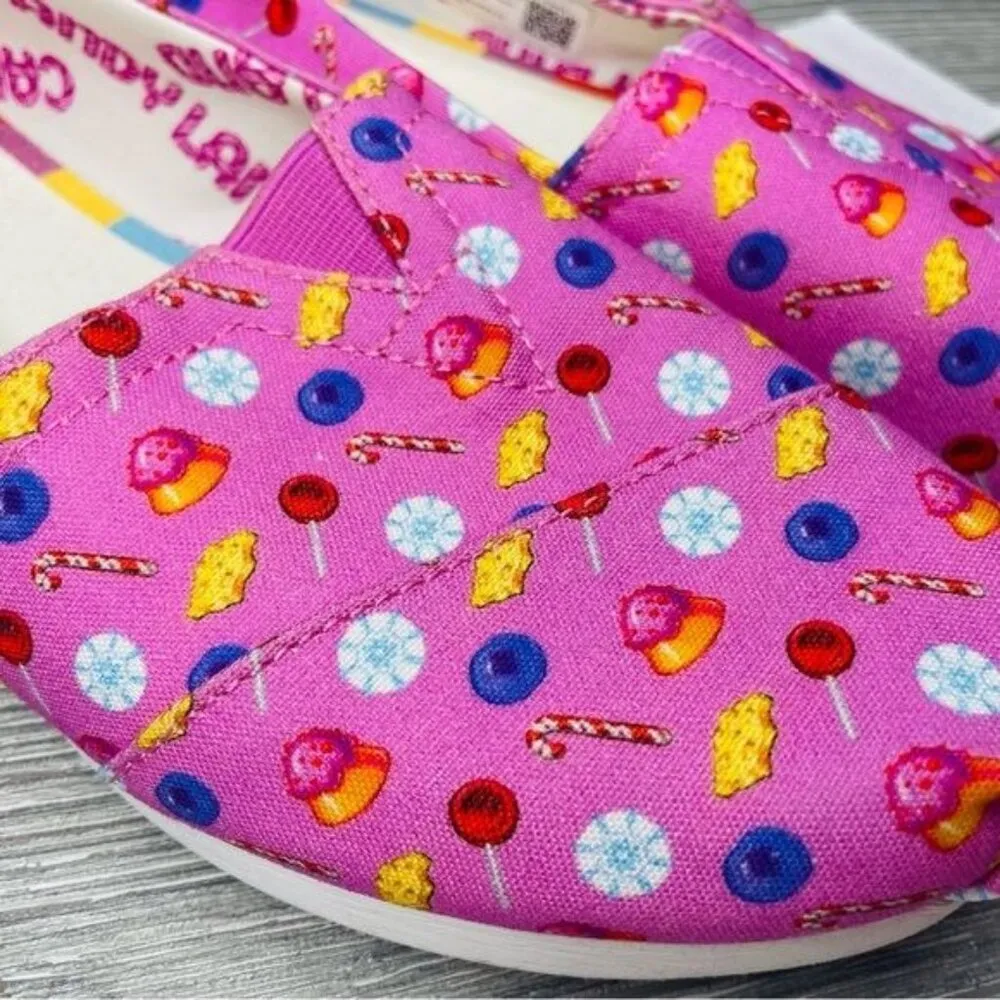 Nwt toms limited edition candyland confections print shoes flats pink sz w7 - Image 11