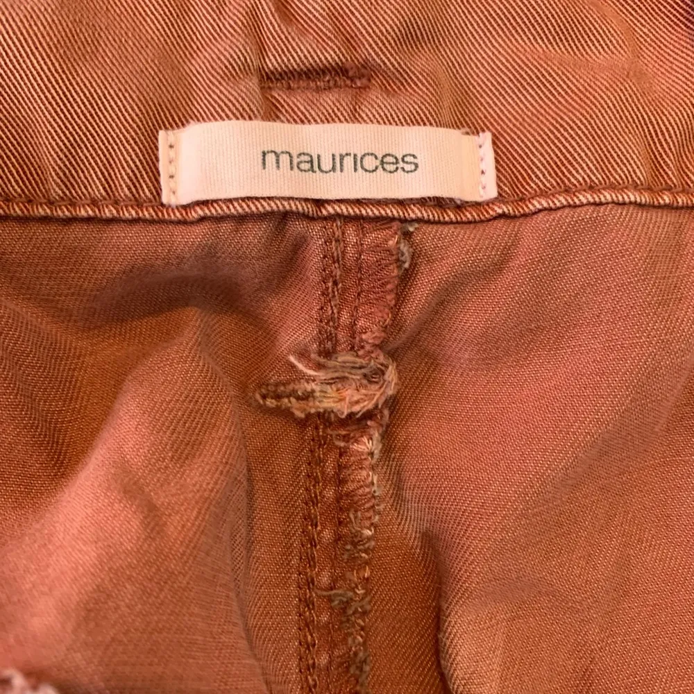 Maurice’s rust color paper bag waist pants with a belt. Ankle length, size 6. - Image 5