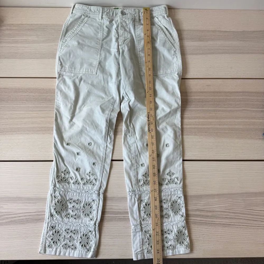Anthropologie Eyelet Wanderer Utility Pants AG Adriano Cropped Pants size 26 - Image 9