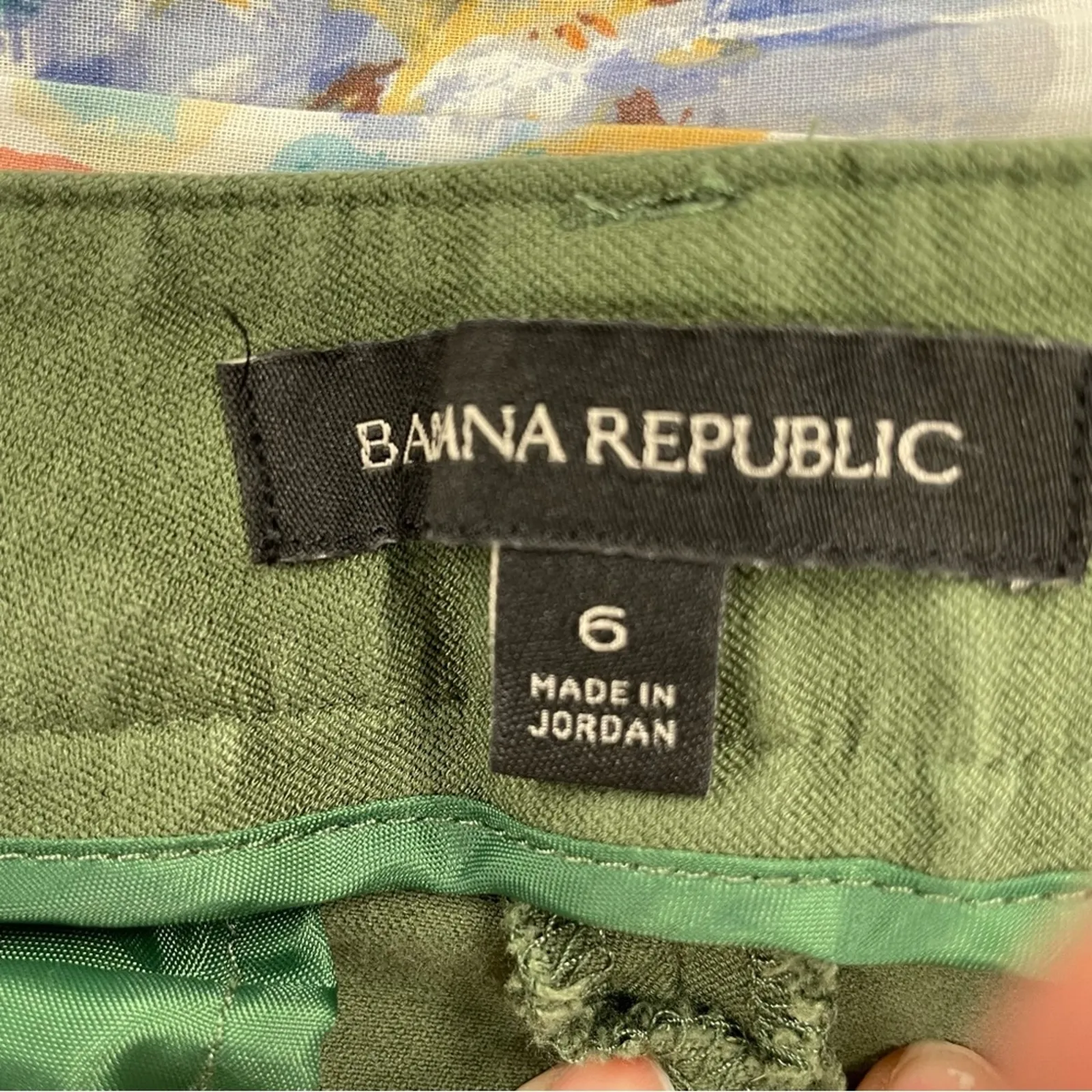 Banana Republic Green Sloan Fit Slacks Dress Pants Trousers Womens 6 Low Rise - Image 8