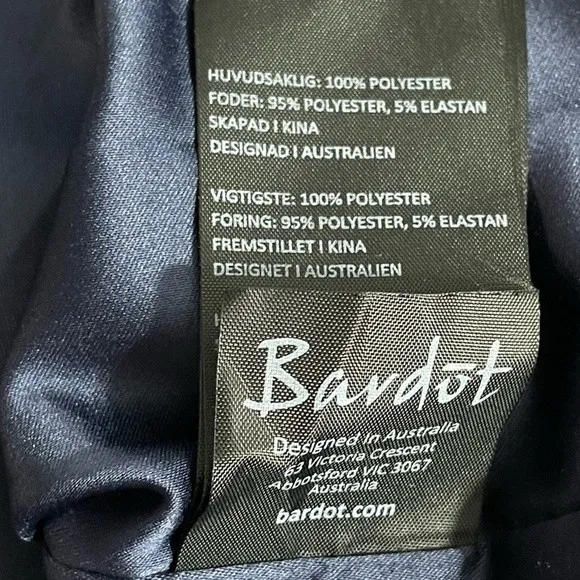 NWT BARDOT Midnight Romance Asymmetrical Frill Dress Size 6 Small‎ Floral Ruffle - Image 12