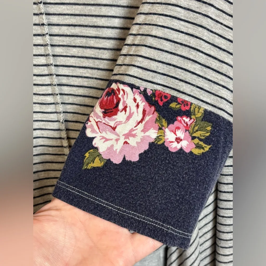 Maurices Plus Size Floral Lightweight Drape 3/4 Sleeve Spring Cardigan Size 2XL - Image 3