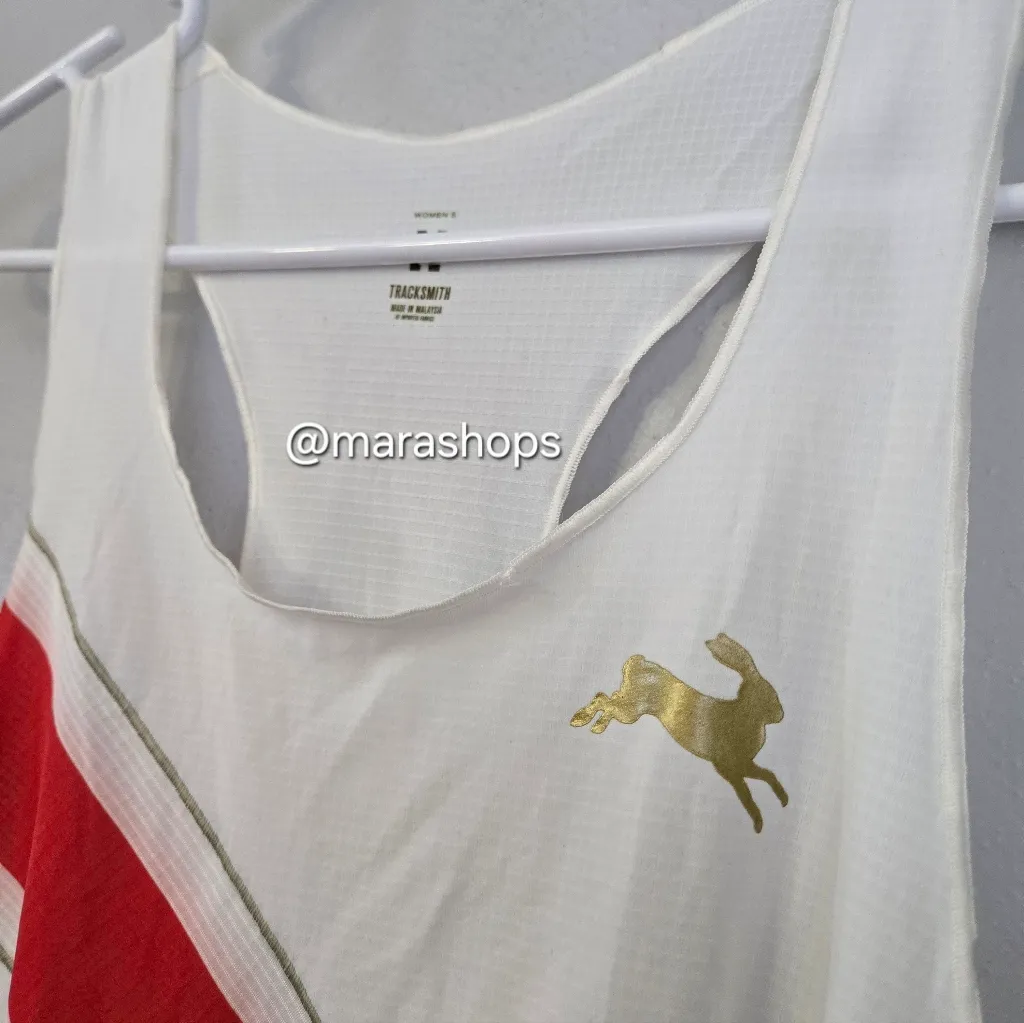 Tracksmith Racerback Singlet Tank Red Size M - Image 3