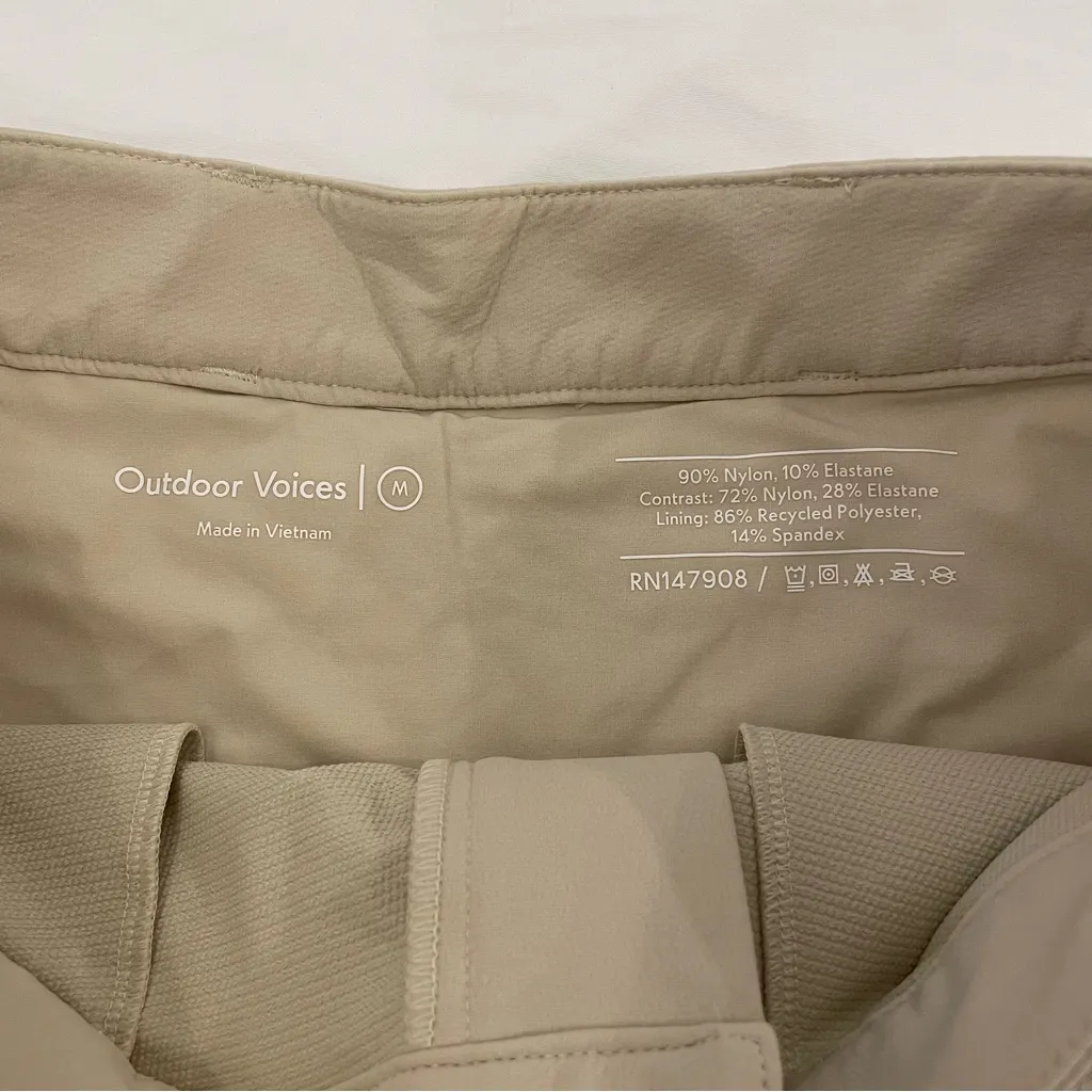 Outdoor Voices  RecTrek Shorts in Tan Size Medium - Image 2
