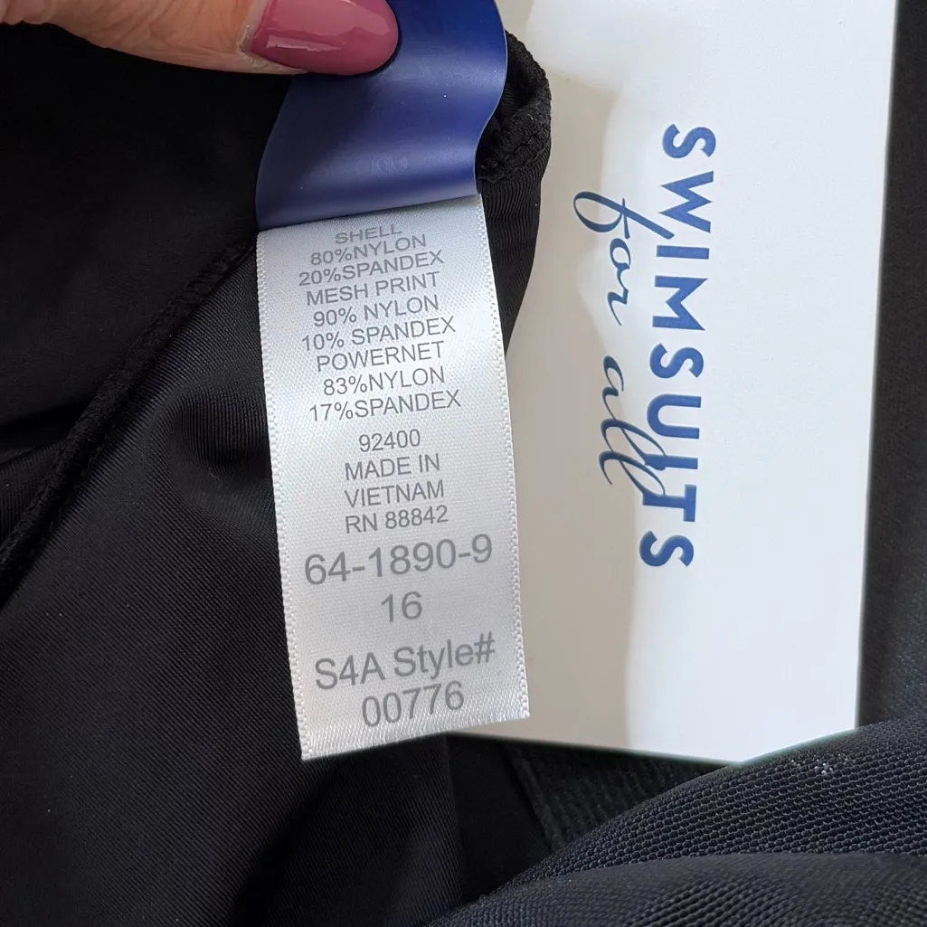 Swimsuits for All Tankini Top Swim Leopard Print Halter Handkerchief 16 New Brown - Image 6