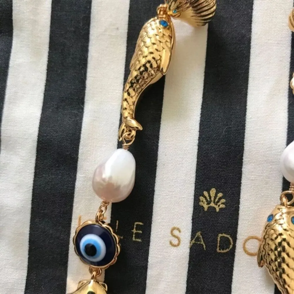 NWOT Lele Sadoughi fish earrings - Image 4