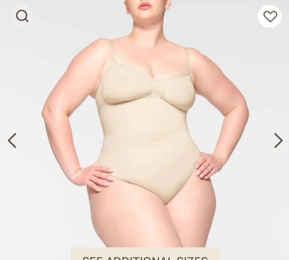 Seamless Sculpt Thong Bodysuit in “Sand” - Image 6