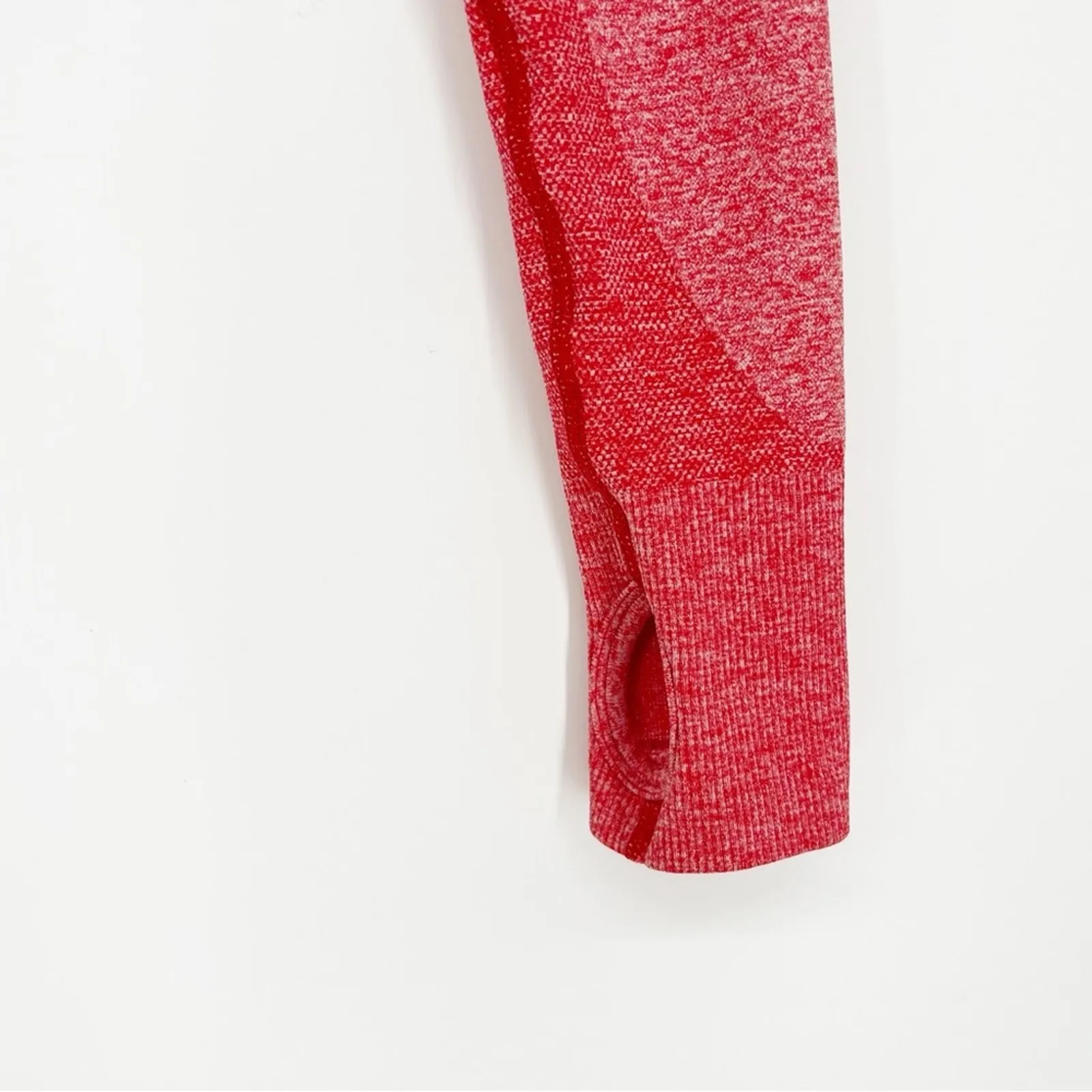 Gymshark Flex Long Sleeve‎ Crop Top M Red Marled - Image 6
