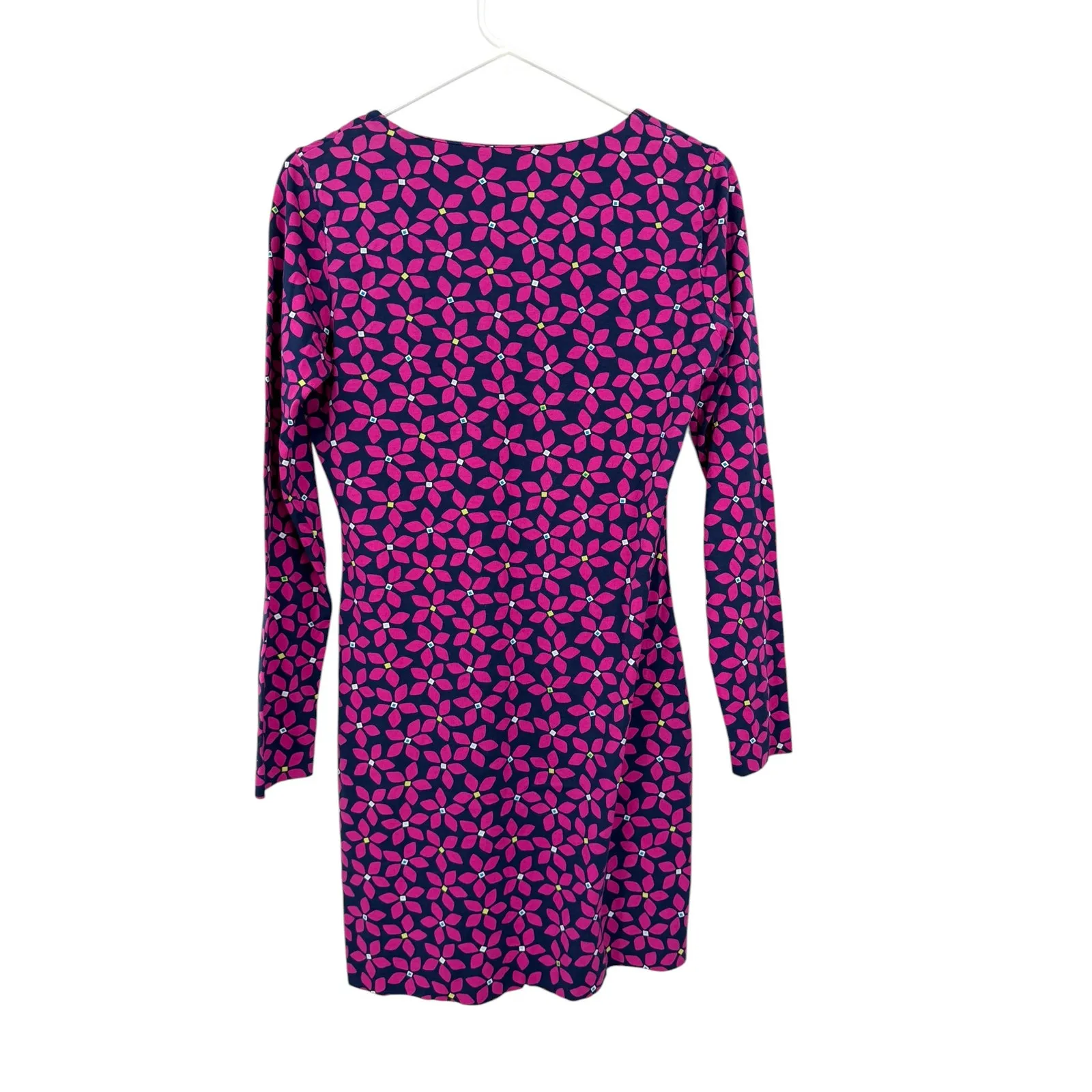 Diane von Furstenberg DVF S Reina tunic shift dress Floral Mini Long Sleeve - Image 4