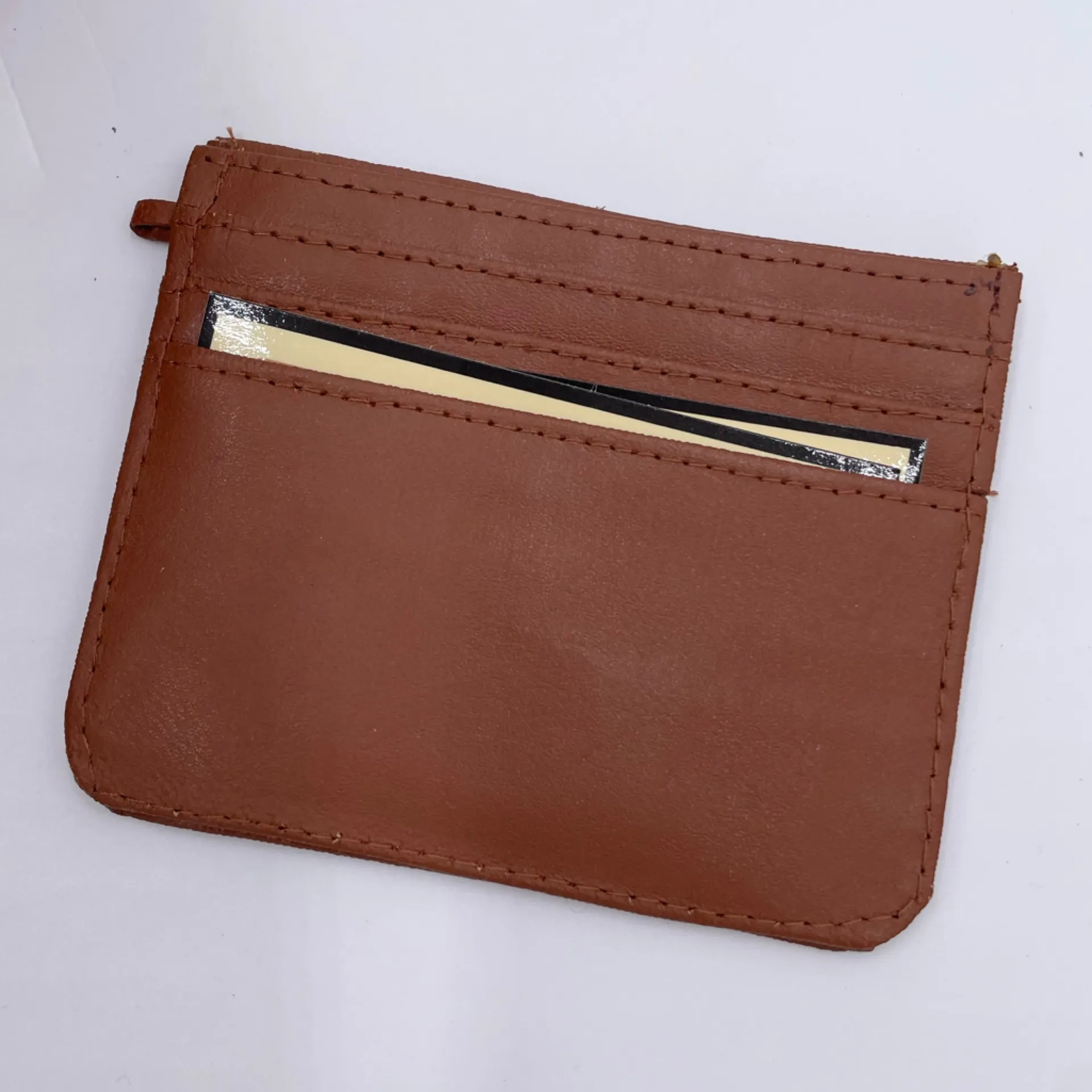 Michael Stevens Rugged Outland Leather Purse Red Brown Crossbody Mini Bag Wallet - Image 8