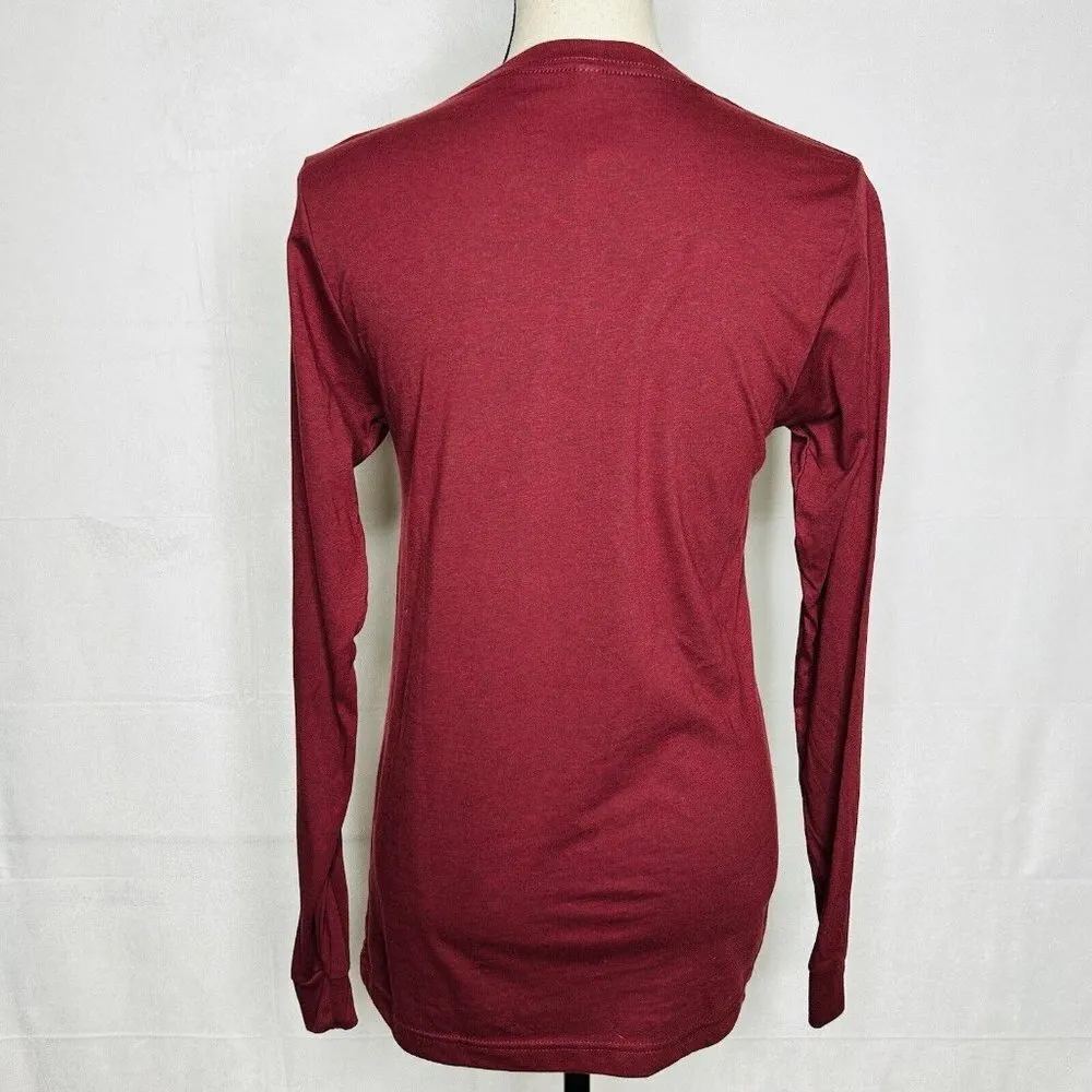 Bella + Canvas Burgundy State of Georgia Home Long-Sleeve T-Shirt Size S NEW - Image 7
