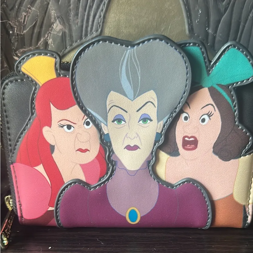 LOUNGEFLY Cinderella Backpack and Wallet. Villains edition - Image 2