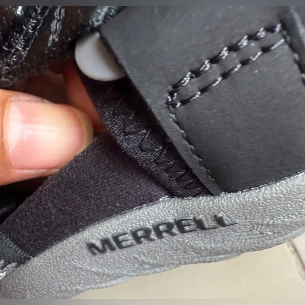 Merrell Women's Terran 3 Cush  Black/White Slide Sandals size 7/ 37 Outdoor - Image 5