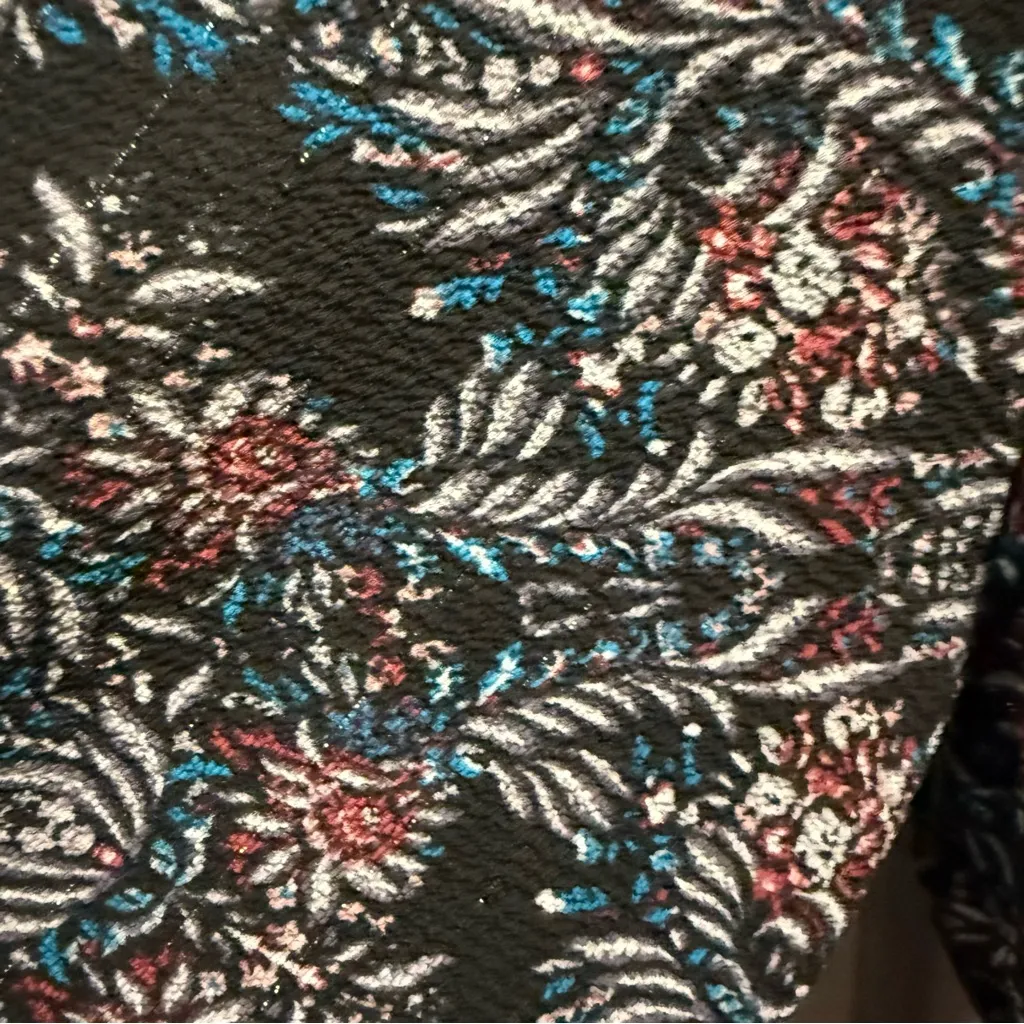 Lily Rose Black and Pink Floral Dress, Size M, NWT - Image 3