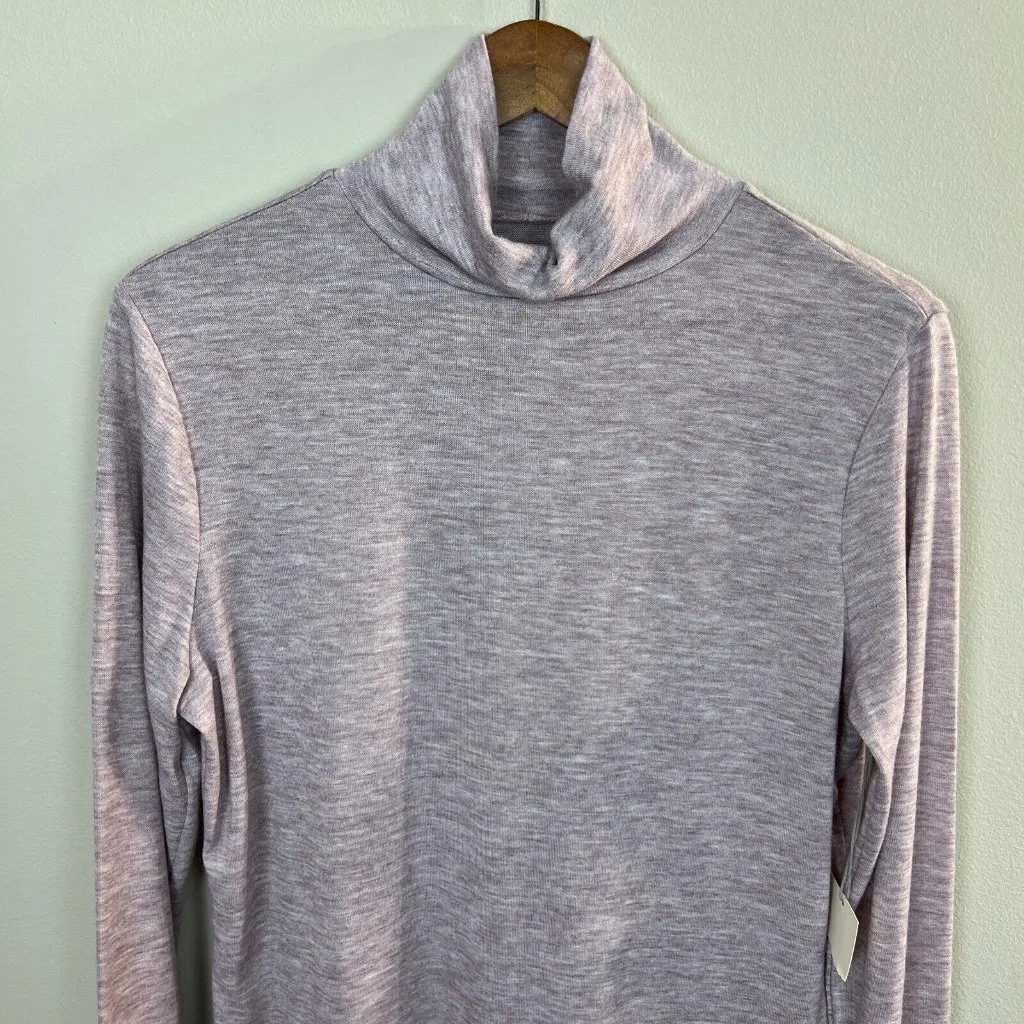 A New Day Turtleneck Top Womens XL Purple Long Sleeve Lightweight‎ Stretch New - Image 2