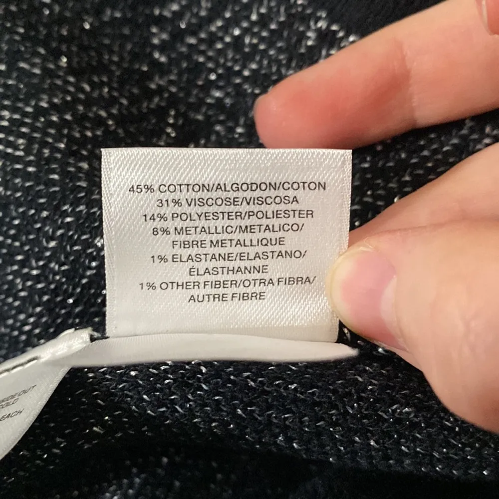 Anne Klein shimmer ombre silver pullover gifting sweater size S - Image 12