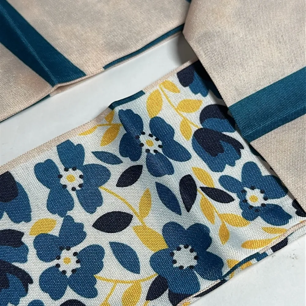 Two Floral Thin Purse Scarves / Hair Bands / Scarves - Image 3