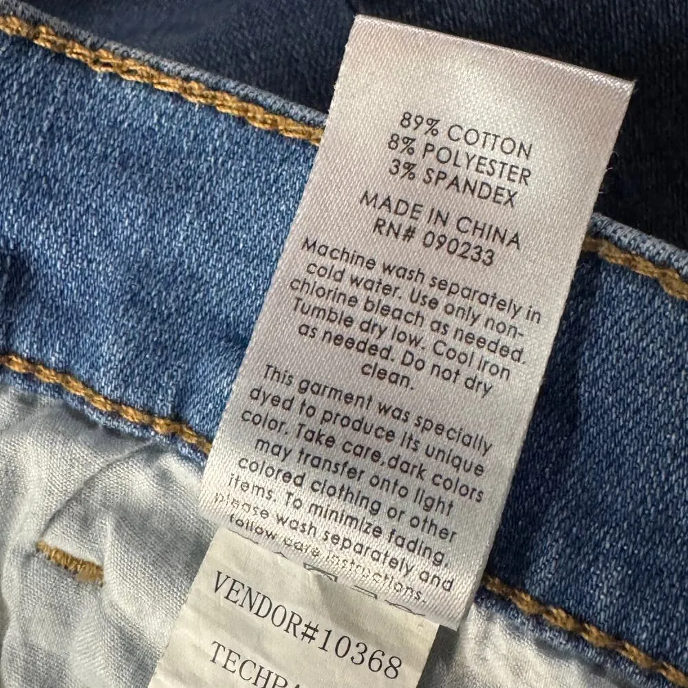 PacSun SZ 26 High-Rise Jeggings Jeans Two-Tone Stretch Mid-Rise Zip-Fly Pockets - Image 8