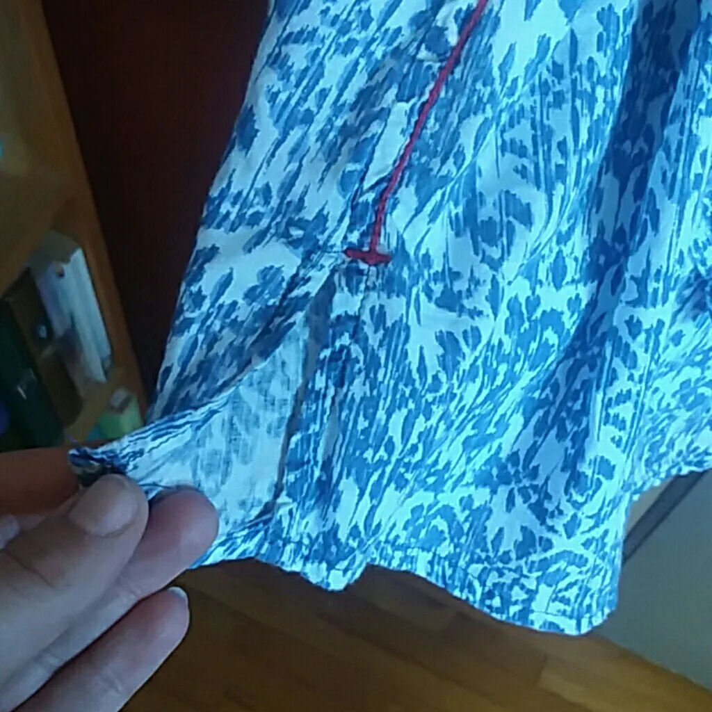 Jag 100% Cotton Blue Flowy Top Size M - Image 7