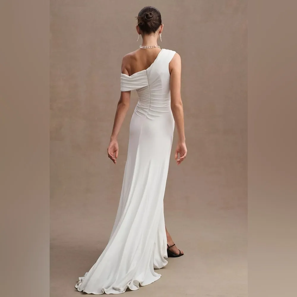 NWT MAC DUGGAL 26517 size 0 white gown bridal bride anthro train Anthropologie - Image 3