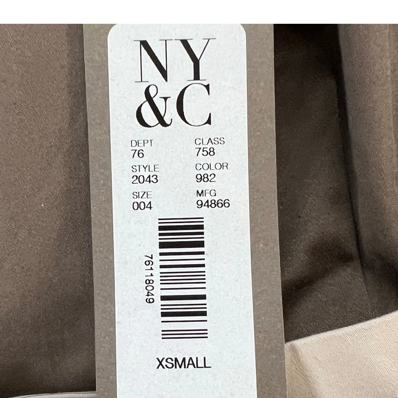 Eva Mendes NYC Midi Dress XS Brown Cream Off The Shoulder Belted Cottage Classic - Image 10