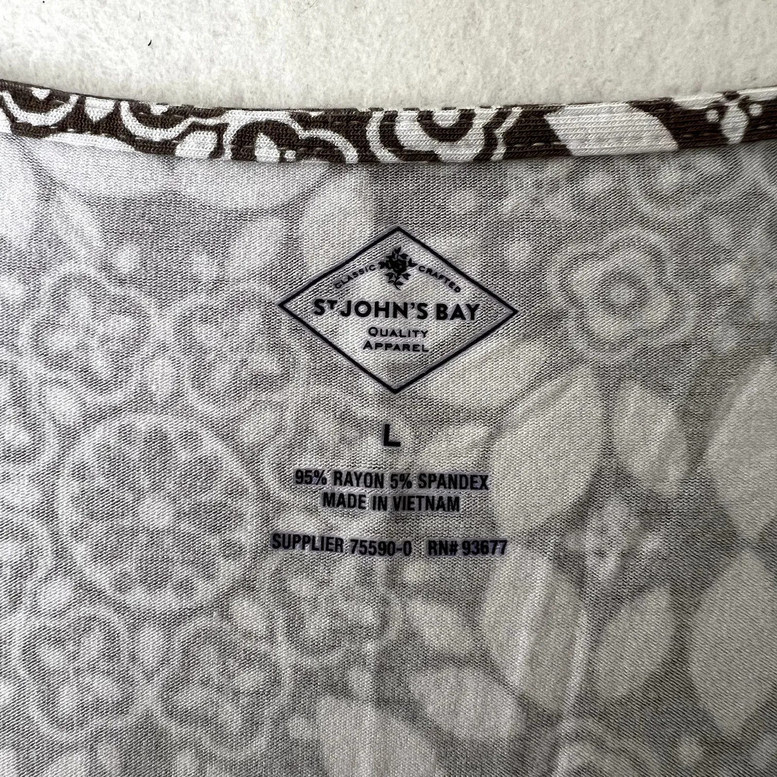 St John's Bay Brown Patterned Tank Dress - Image 6