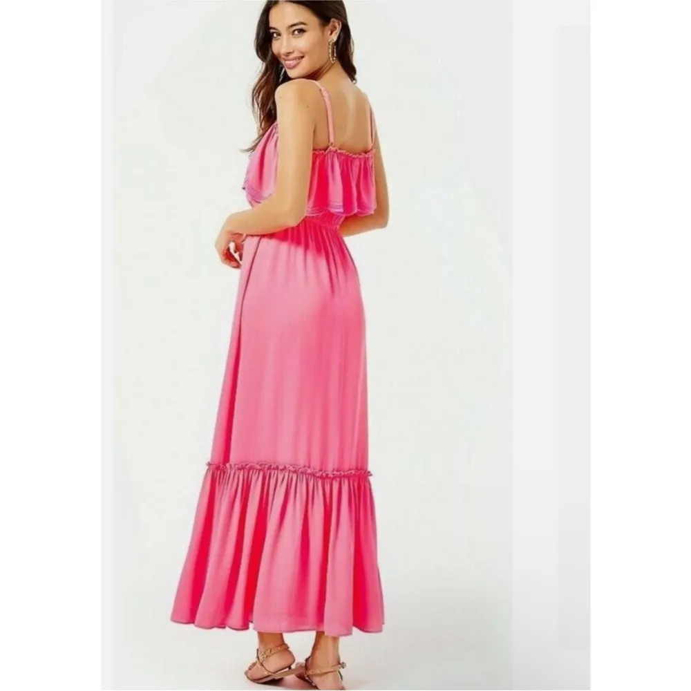Lilly Pulitzer neon pink Maxi Dress  
Love Potion NEW - Image 3