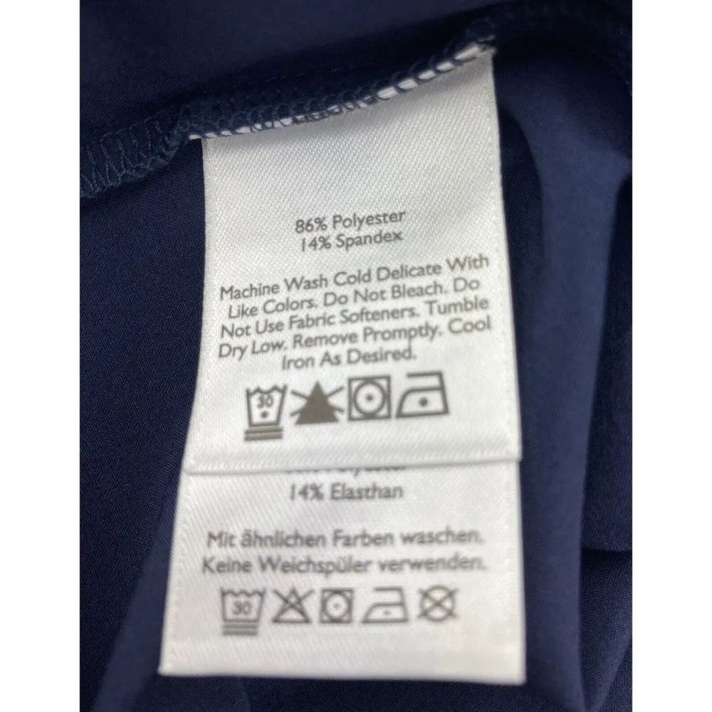 *Eddie Bauer Outdoor Utility Vest & Dress Womens Size L Dark Blue Activewear - Image 9