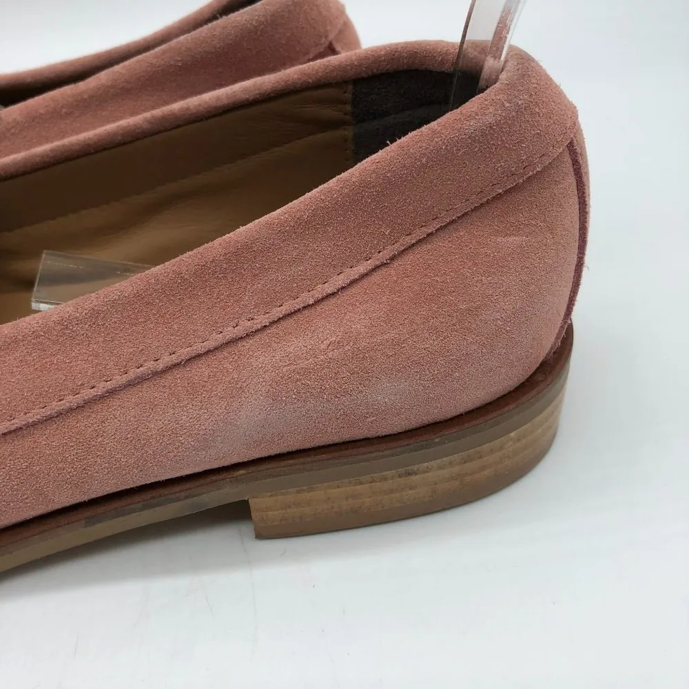 Everlane Shoes The Modern Loafer Leather Slip On Stacked Heel Pink Suede Size 6 - Image 6