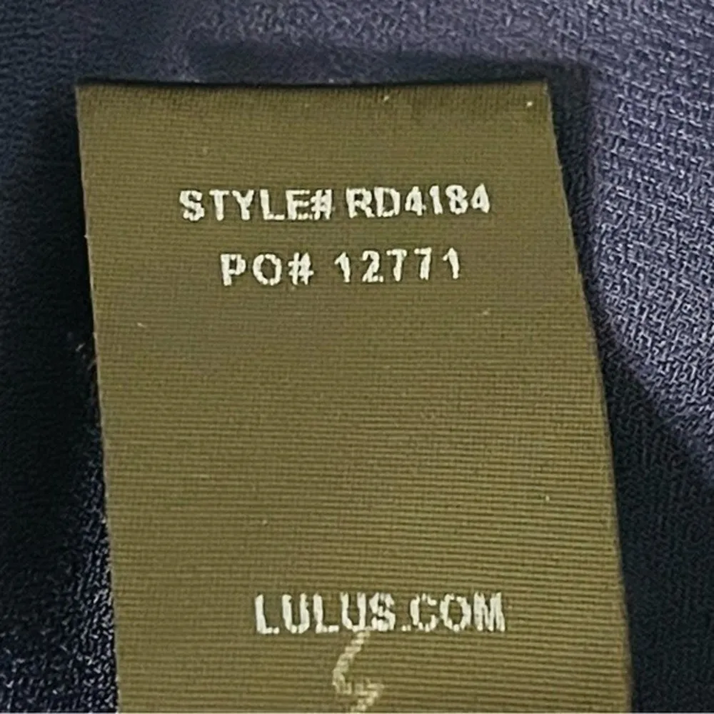 Lulus Jazmin Floral Print Skater Dress Navy Blue Size Smal - Image 11