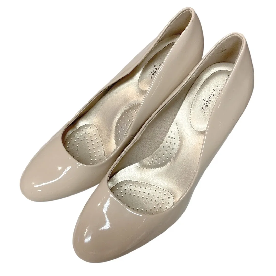 Dexflex Comfort Karma Women's Round Toe Nude Patent Pump High Heel Shoes Size 10 - Image 4