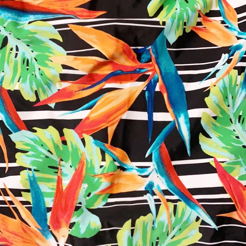 St John’s Bay Swimsuit Tropical One Piece Lace Up Plus 16 - Image 3