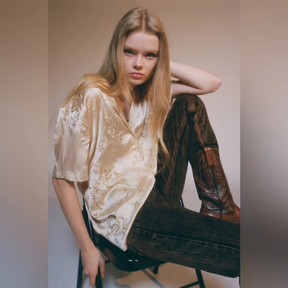 UO Zodiac Leo Souvenir Button-Down Top - Image 4