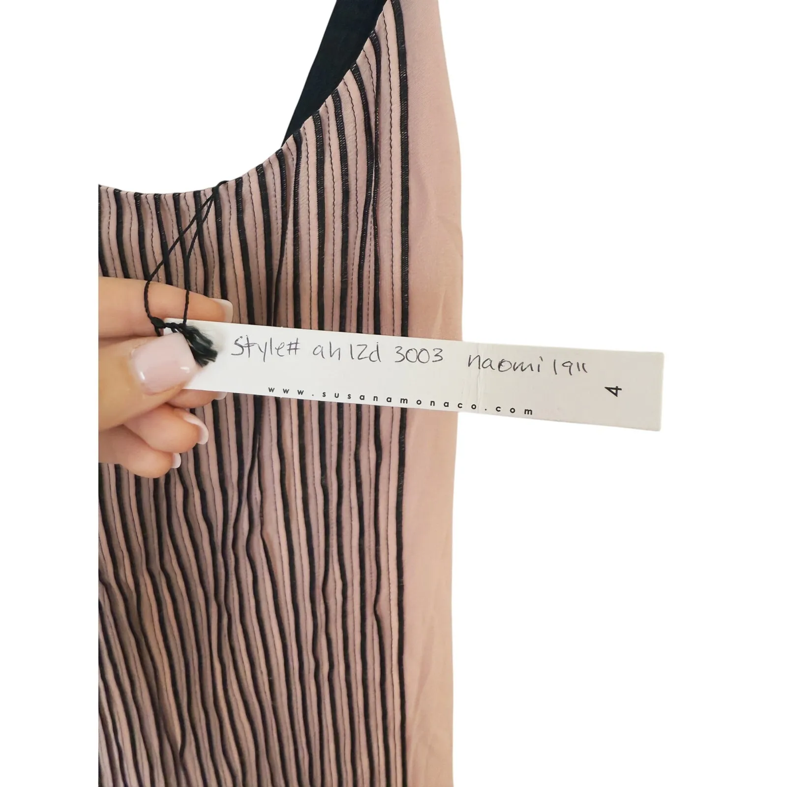 NWT Susana Monaco Romantic Fairy Sleeveless Fringe Dress 4 Pink Boho Whimsical - Image 5