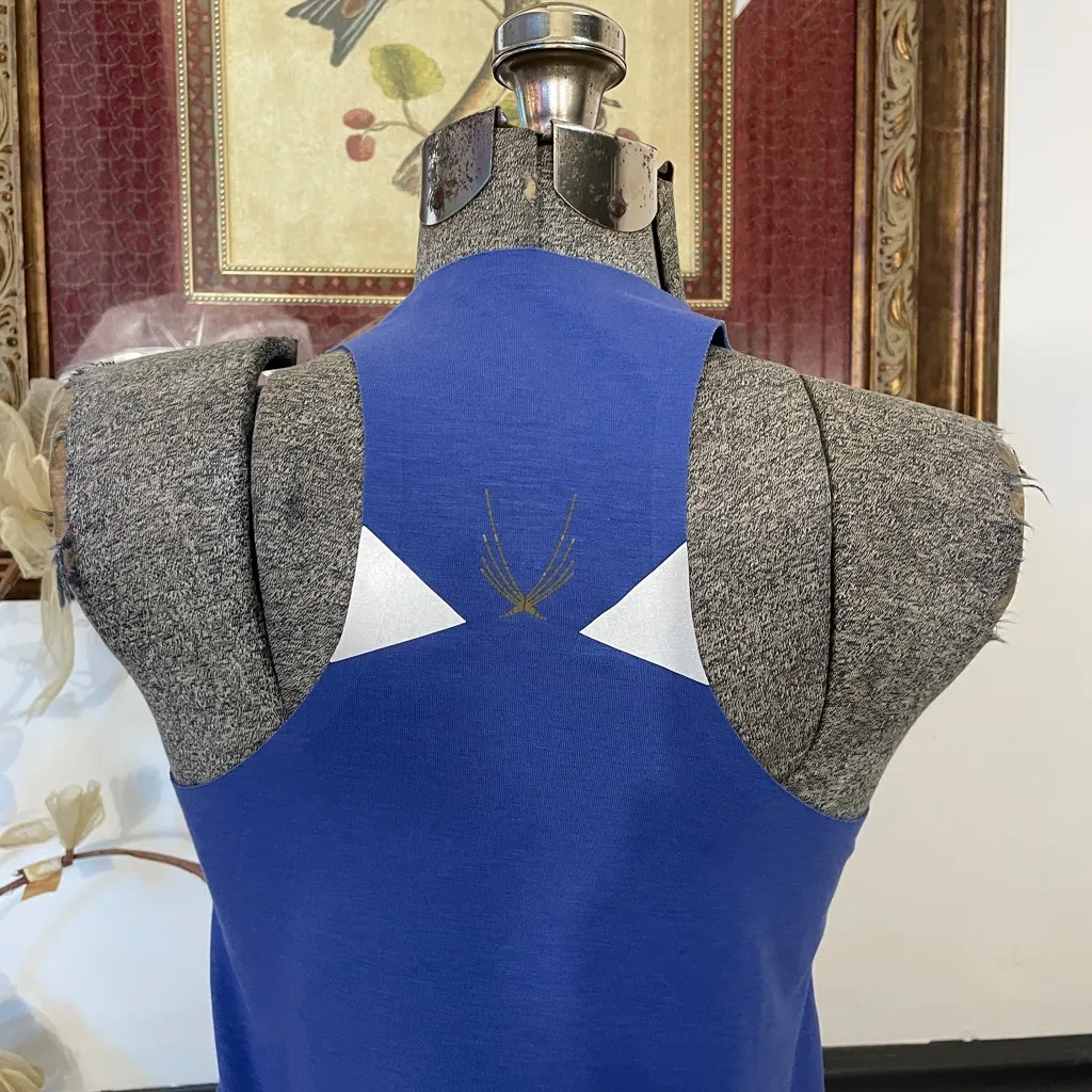 Lucas Hugh London Core Technical Blue Knit Tank Top Hunger Games - Image 9