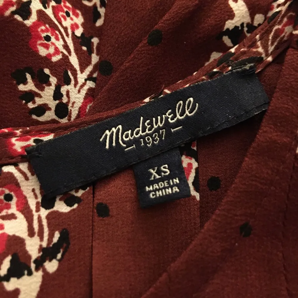 Madewell 100% Silk Garden Top in Lassi Flower Sleeveless Summer Pleated Size XS - Image 7