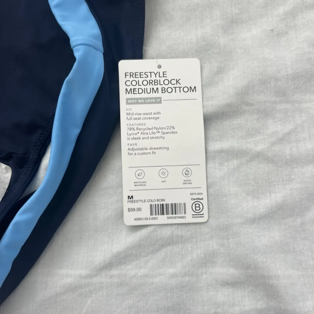 Athleta freestyle color block medium bikini bottom - Image 4