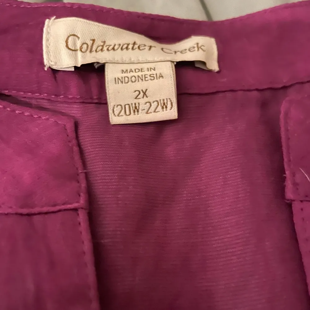 GUC Coldwater Creek sleeveless shell, purple, 2X - Image 2