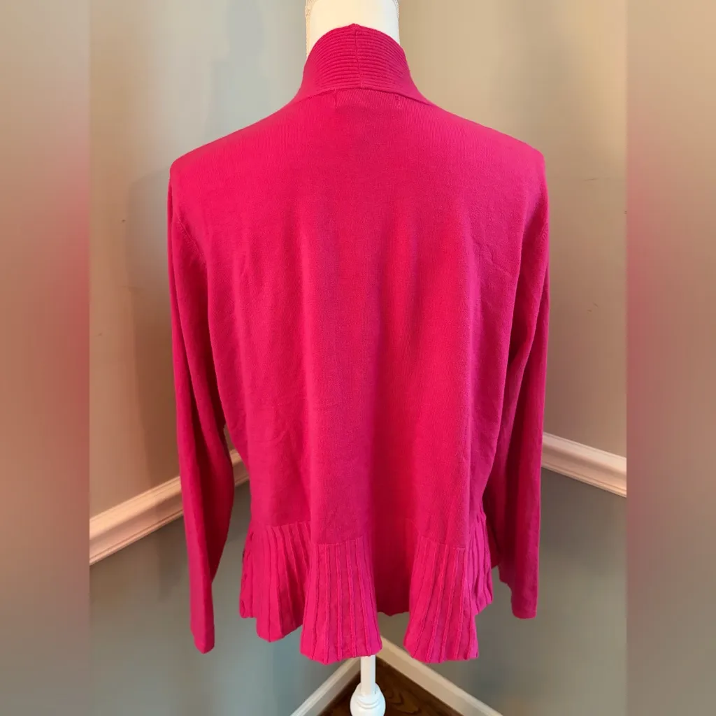 GRACE KARIN Women’s Lightweight Open Front Cropped Cardigan – Pink – XL - Image 3