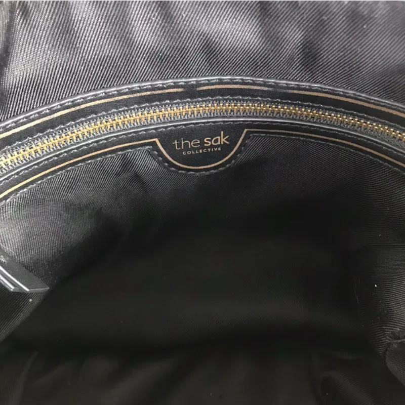 THE SAK Collective Pebbled Leather Hobo Crossbody Handbag Cream Everyday Work - Image 12