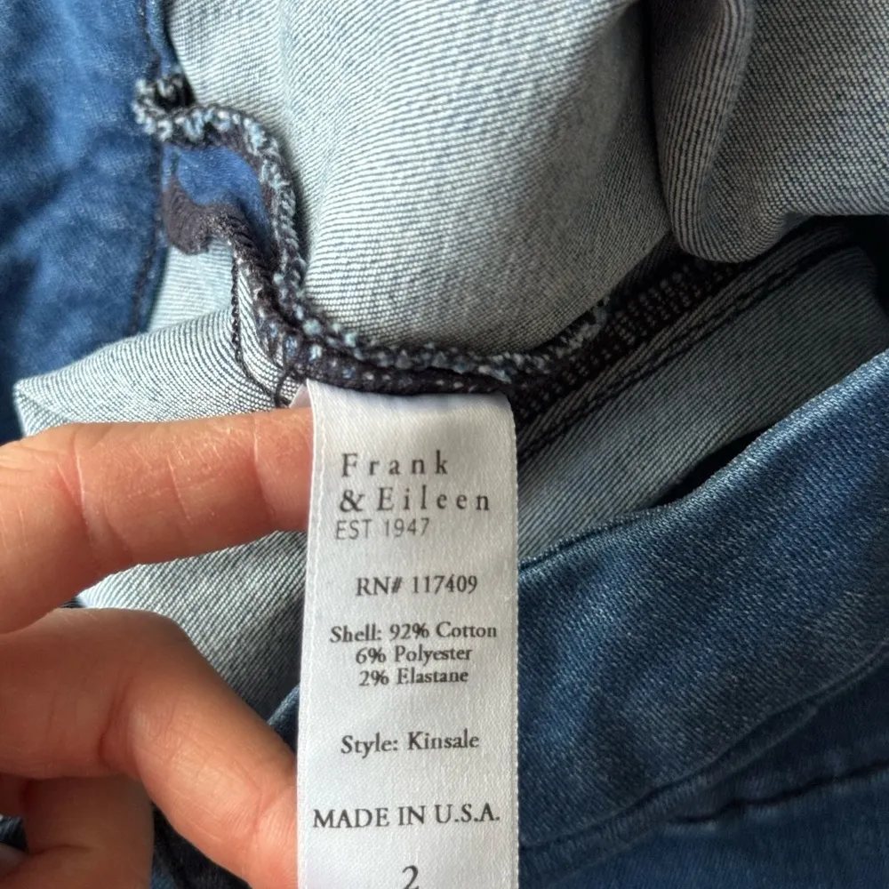 FRANK & EILEEN Kinsale Pants in 1977 Medium Wash 2 - Image 8