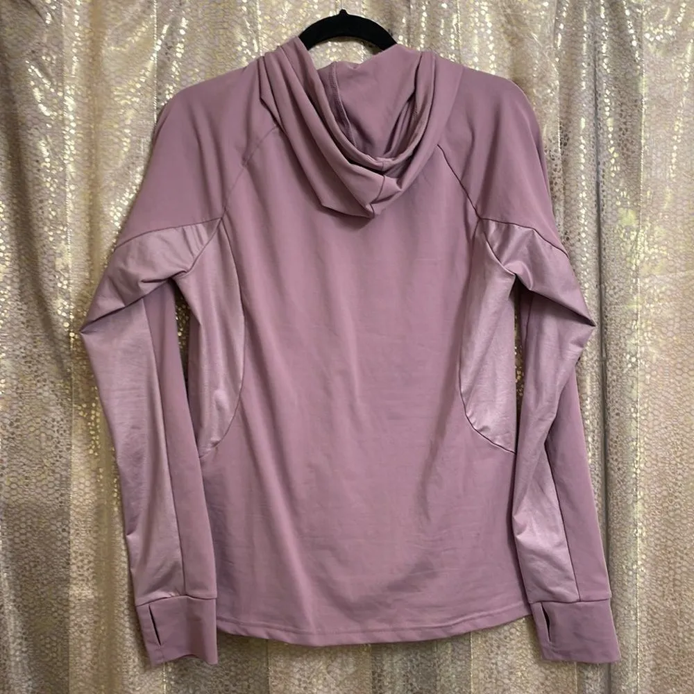 Alecia mauve activewear pullover hoodie; size L EUC - Image 8